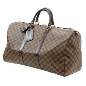 LOUIS VUITTON Brown Damier Keepall 50 Boston Bag
